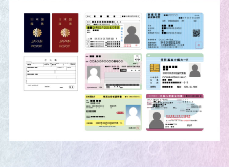 本人確認書類のイメージ