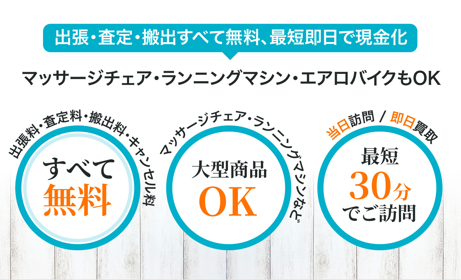出張・査定・搬出無料